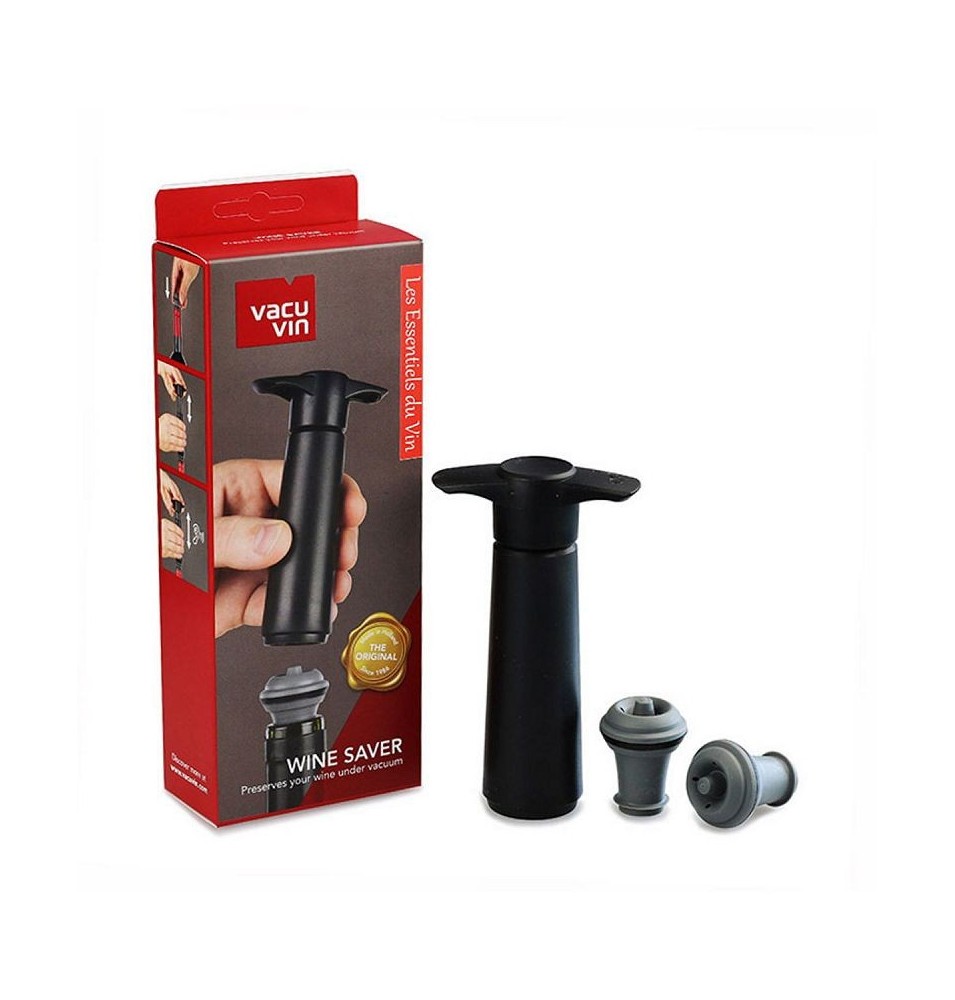 VACUVIN POMPE + 2 BOUCHONS